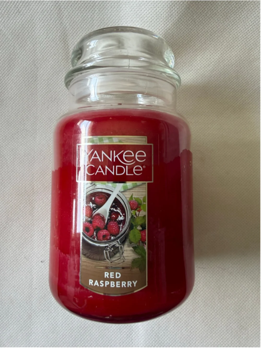 NEW Yankee Candle RED RASPBERRY 22 oz Single Wick Large Jar